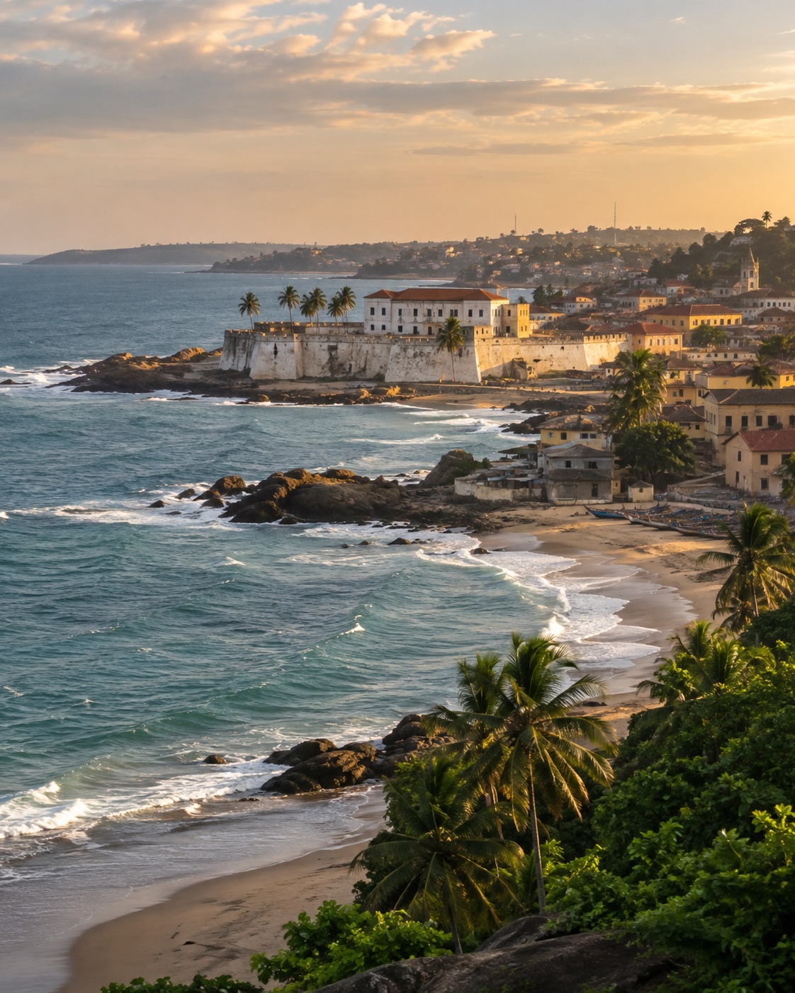Ghana coastline near Cape Coast